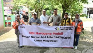 SBI Narogong Salurkan 27 Hewan Kurban, Warga Binaan Ikut Terlibat