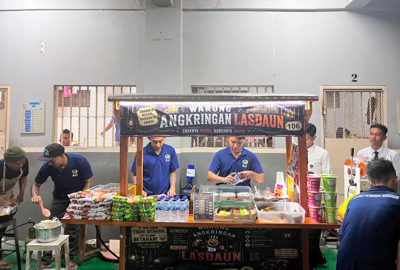 Malam Penuh Kehangatan di Balik Jeruji, Angkringan Lasdaun 106 Resmi Hadir di Lapas Pemuda Madiun