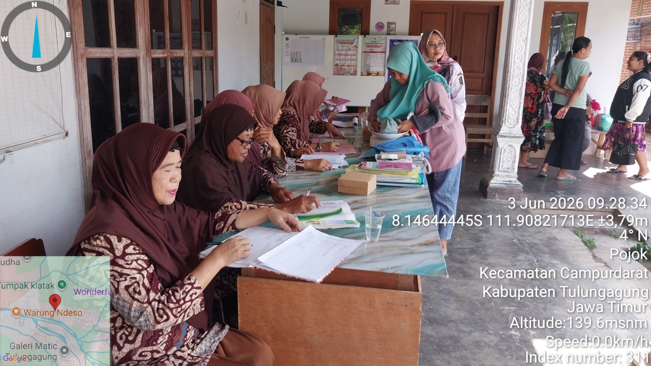 Pemdes Pojok Gelar Penimbangan dan Pemberian PMT untuk 56 Balita