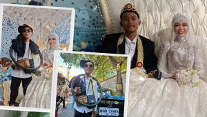 Bikin Heboh! Pengurus DPP AMI Moch Bisri Tampil Nyentrik Saat Menikahi Zahra