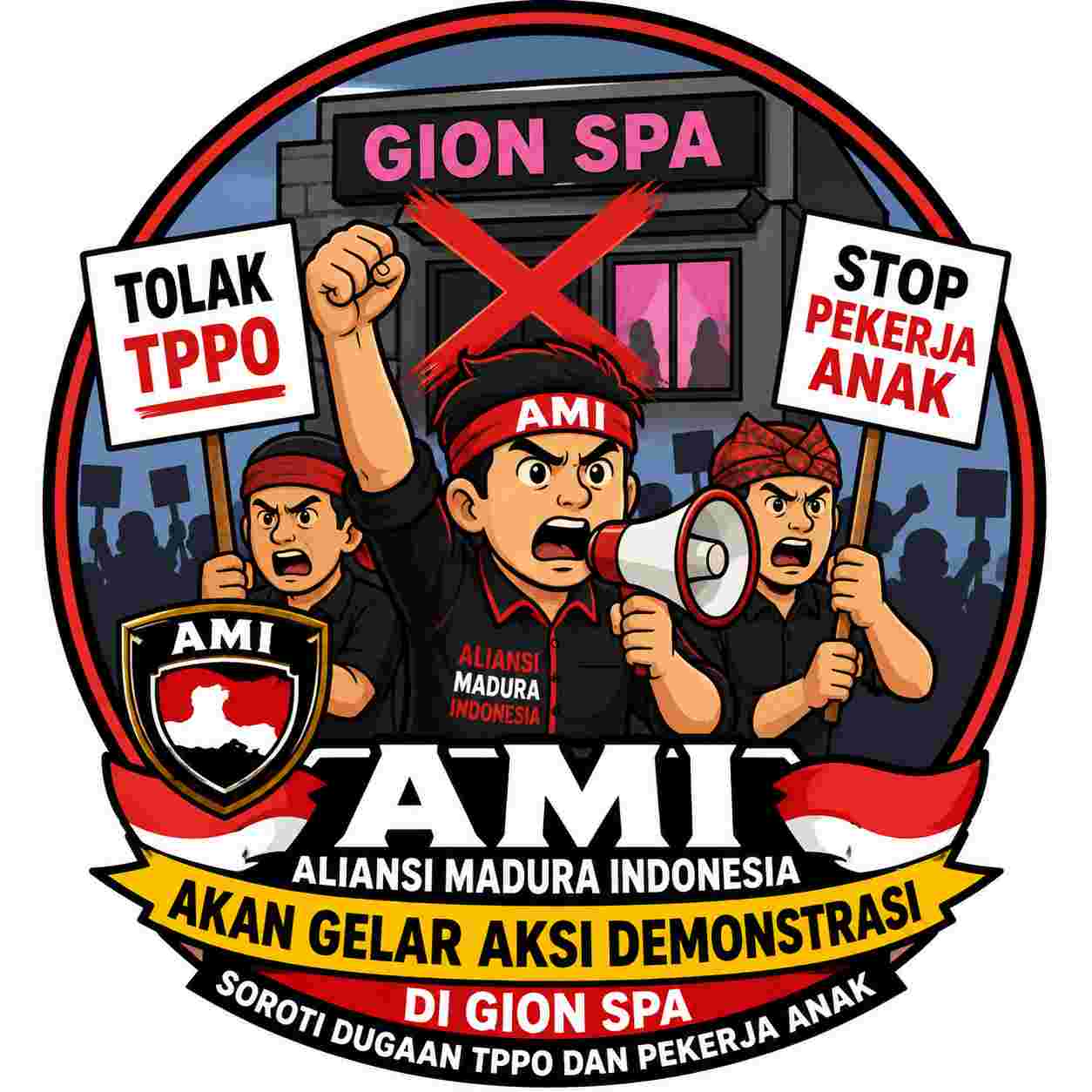 Aliansi Madura Indonesia Akan Turun Aksi Demonstrasi Besar-besaran ke SPA Gion