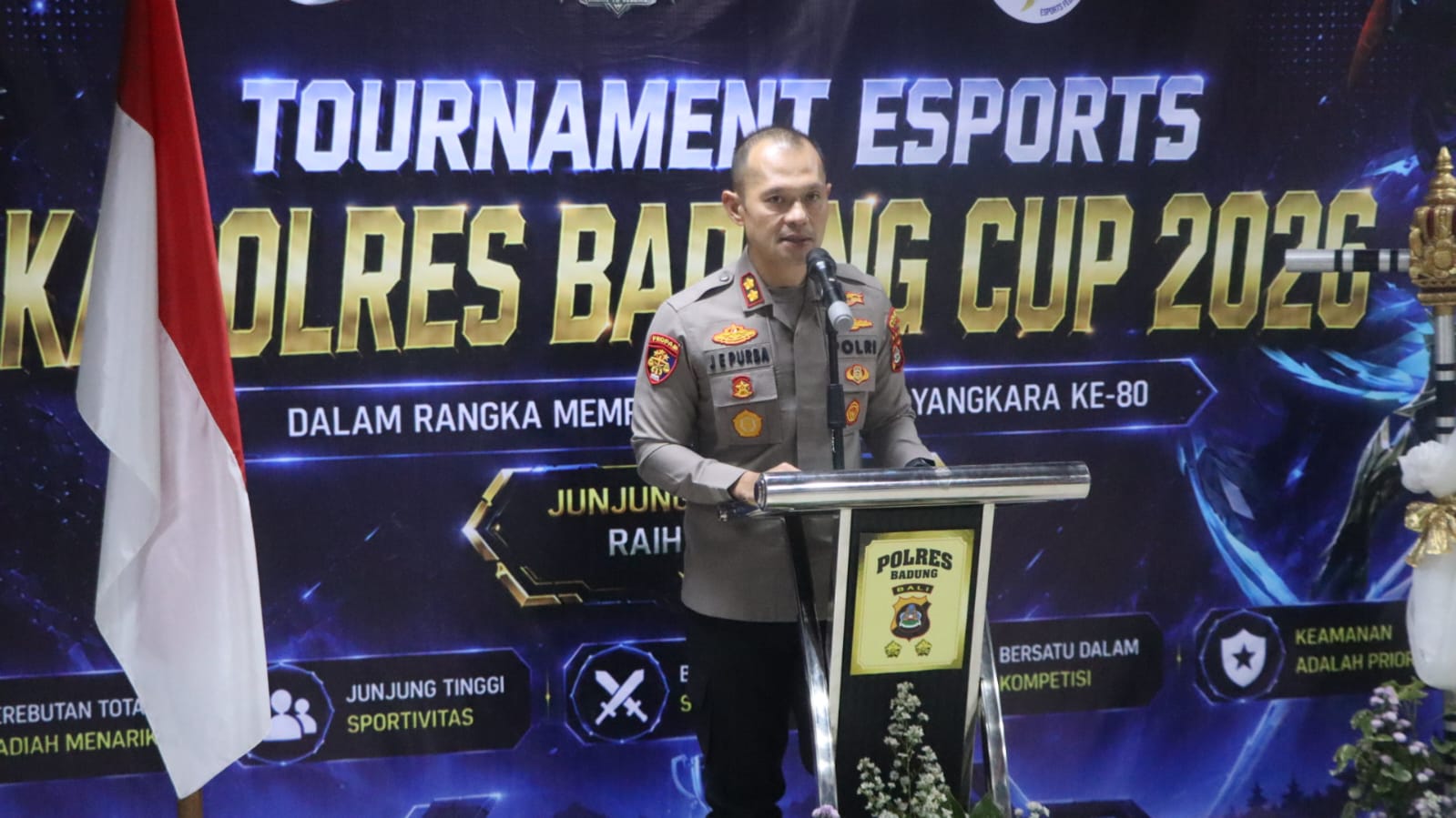 Dari Hobi Jadi Prestasi, Polres Badung Gelar Turnamen E-Sport Mobile Legends ‘Dream to Become’