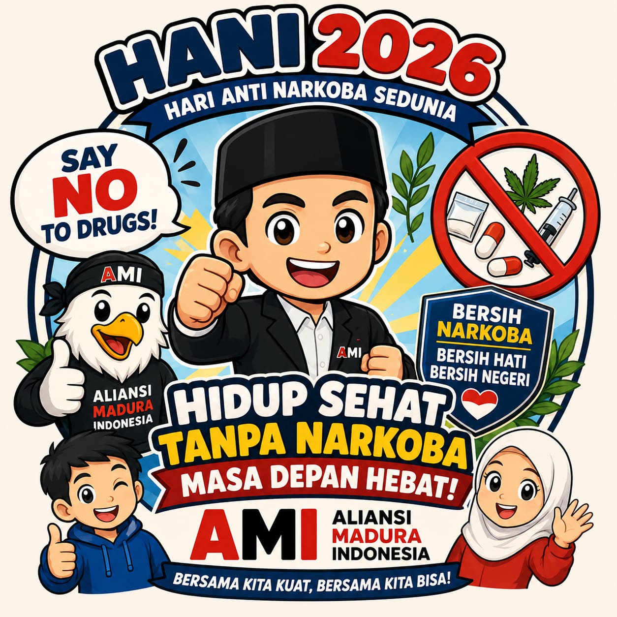Ketum AMI: HANI Momentum Perangi Narkoba