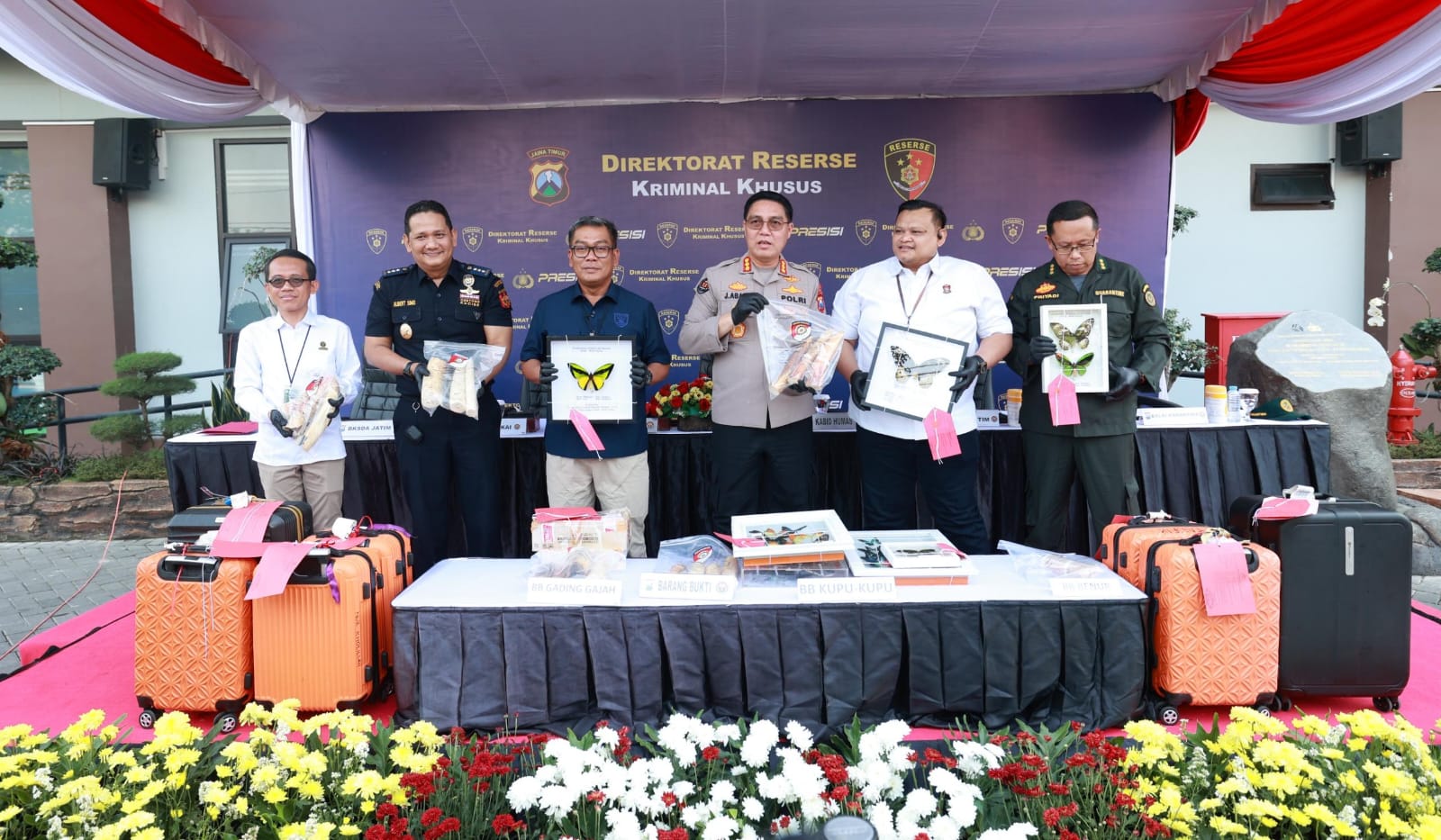 Polda Jatim Ungkap Tiga Kasus Kejahatan Sumber Daya Alam, Empat Tersangka Diamankan