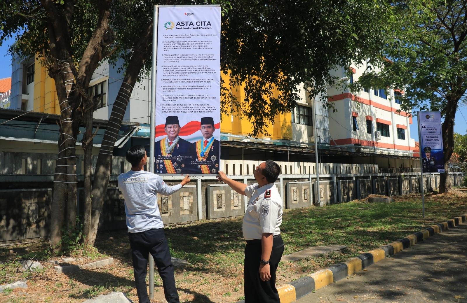 Komitmen Tanpa Henti, Lapas Pemuda Madiun Gaungkan Arahan Pimpinan melalui Banner