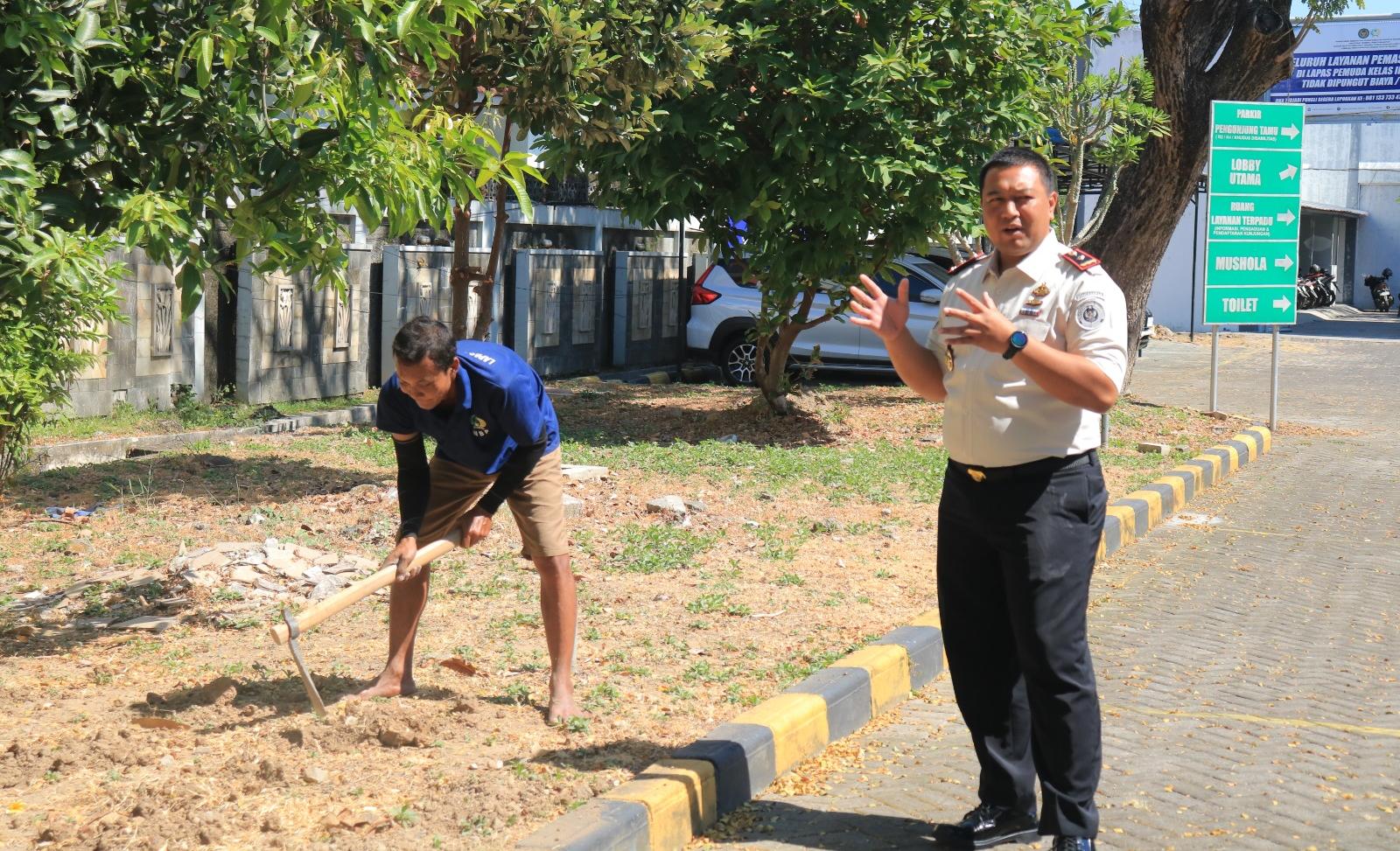 Tiada Henti Dukung Ketahanan Pangan, Lapas Pemuda Madiun Maksimalkan Lahan Kosong