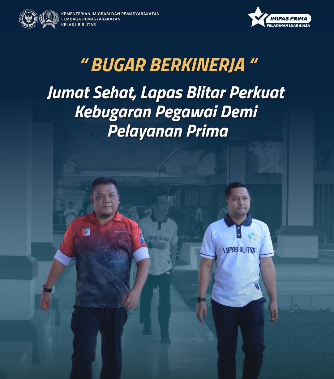 Jumat Sehat, Lapas Blitar Perkuat Kebugaran Pegawai Demi Pelayanan Prima