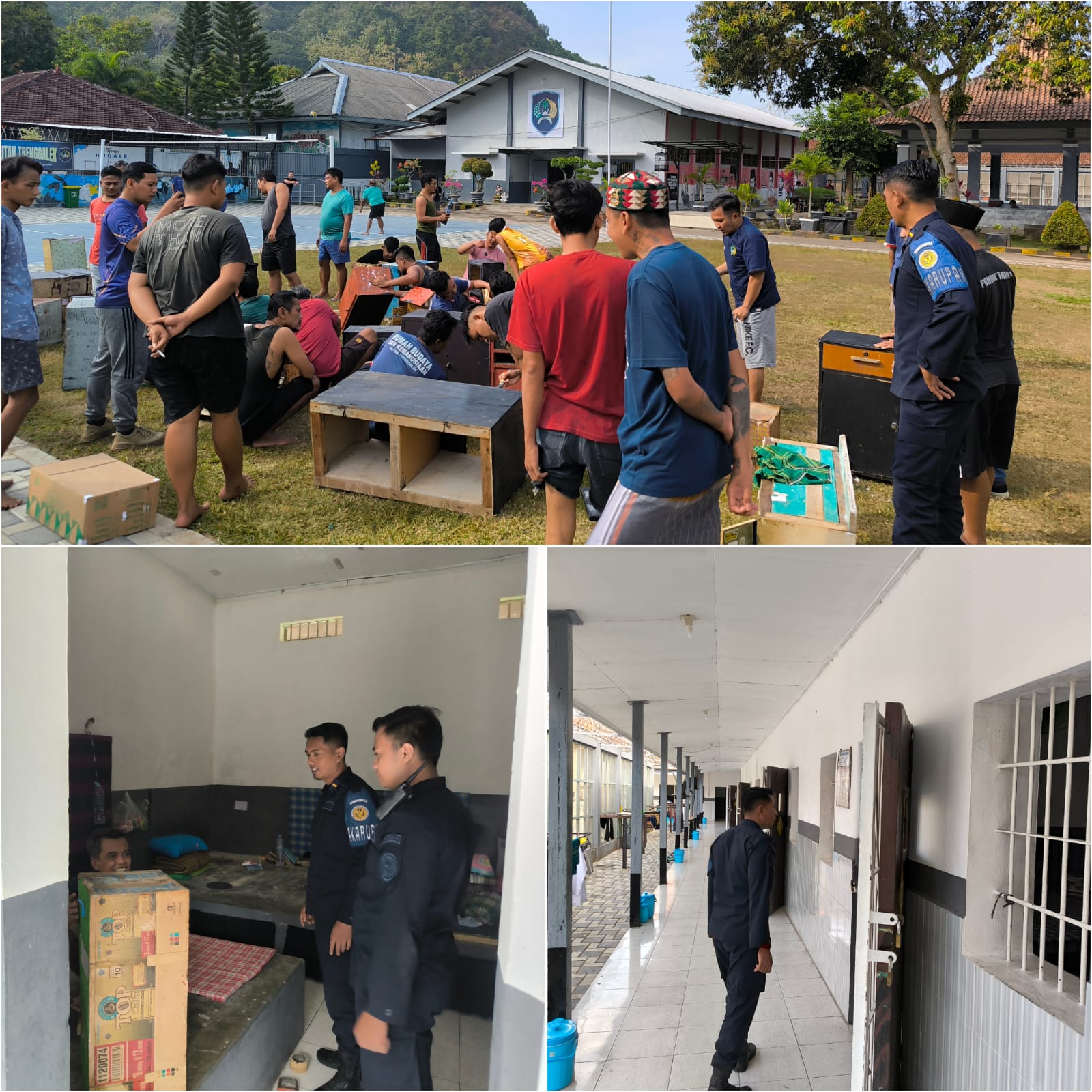 Lingkungan Bersih dan Rapi, WBP Rutan Trenggalek Manfaatkan Akhir Pekan Untuk Pengecatan Lemari Kamar Hunian