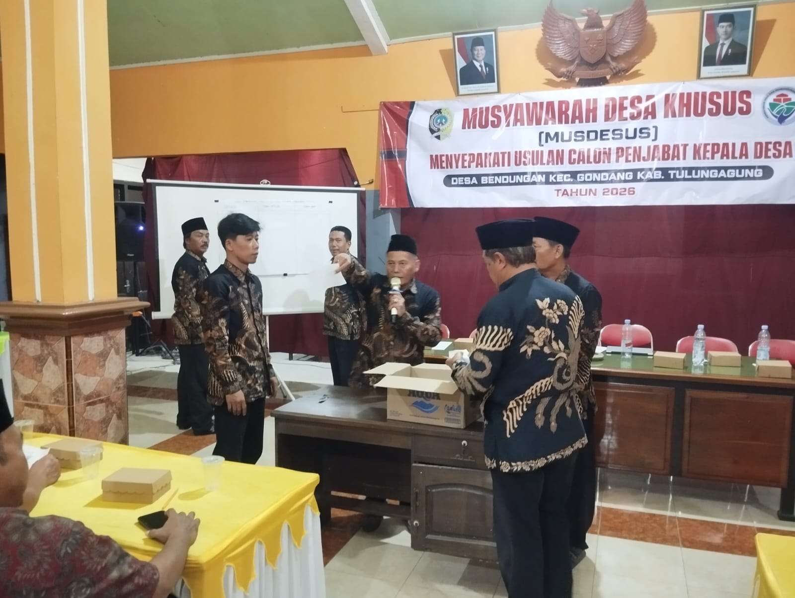 Musdesus Desa Bendungan Sepakati Calon Penjabat Kepala Desa, Sri Suryatin Raih Dukungan Mayoritas Lewat Voting