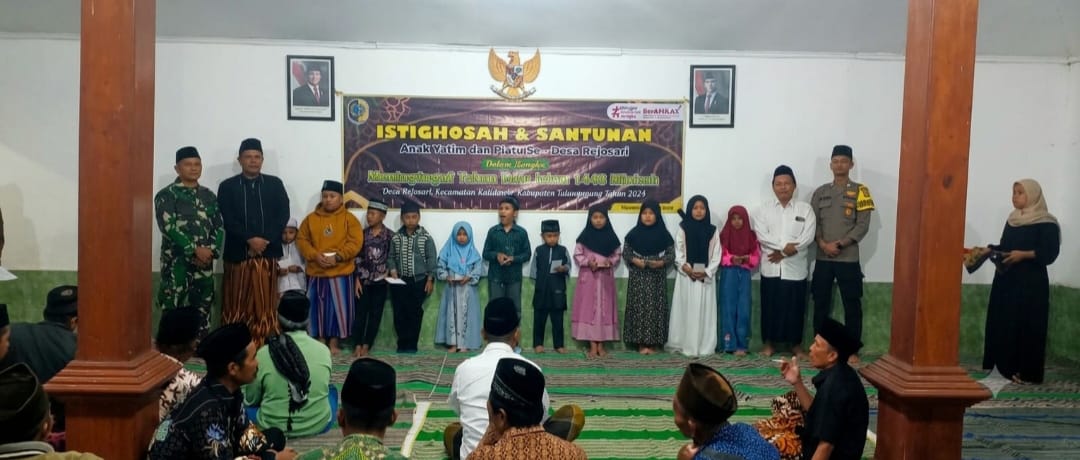 Peringati 1448 H, Pemdes Rejosari Santuni Yatim Piatu lewat Jabal Syafaat