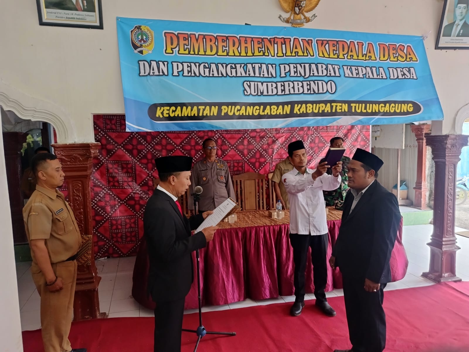 Pj Kades Sumberbendo Resmi Dilantik, Camat Pucanglaban Tekankan Transparansi