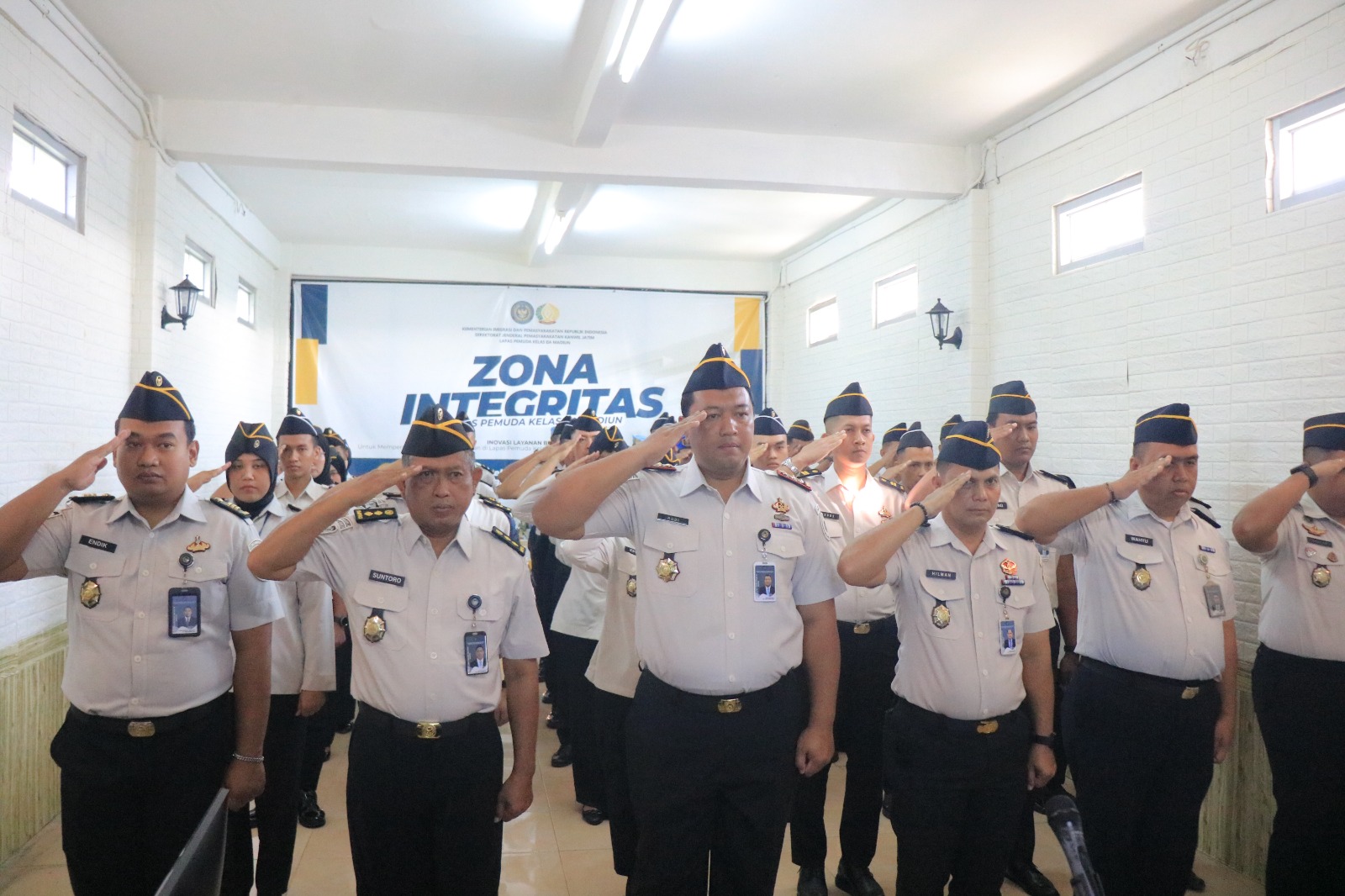 Perkuat Disiplin dan Integritas, Lapas Pemuda Madiun Ikuti Apel Bersama Kemenko Kumham Imipas, Perkuat Integritas dan Semangat Pengabdian