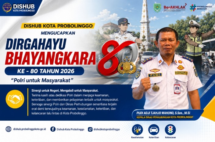 Sinergi Polri dan Dishub Kota Probolinggo Menguat pada Hari Bhayangkara ke 80