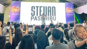 Stevan Pasaribu Temani Ribuan Warga Medan Saksikan Laga Argentina Kontra Spanyol
