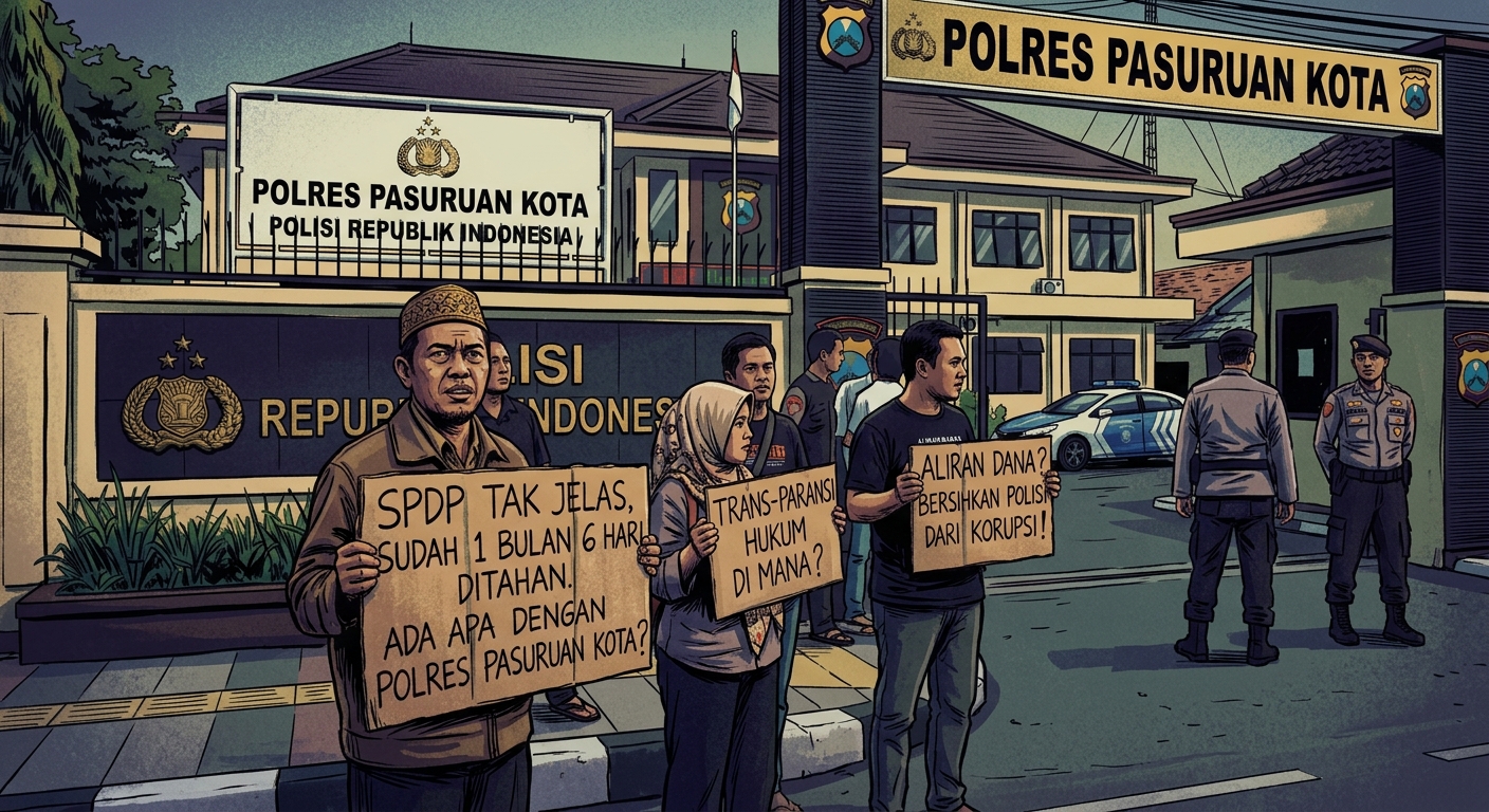 SPDP Tak Jelas, 1 Bulan 6 Hari Ditahan, Ada Apa dengan Polres Pasuruan Kota dan Hembusan Aliran Dana