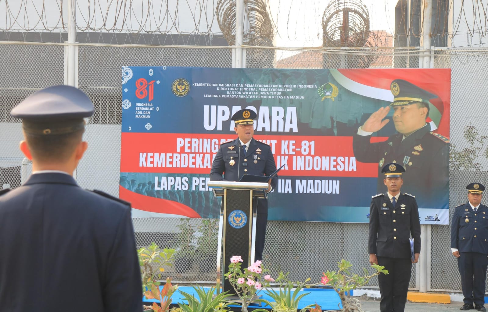 Lapas Pemuda Madiun Gelar Upacara HUT ke-81 Kemerdekaan RI, Kobarkan Semangat Persatuan