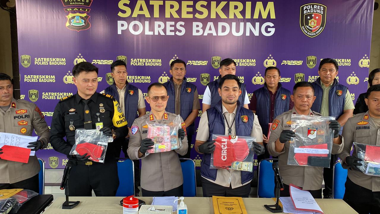 Dari 4C, Uang Palsu Hingga Asusila, Polres Badung Ungkap 34 Kasus dan Amankan 48 Tersangka