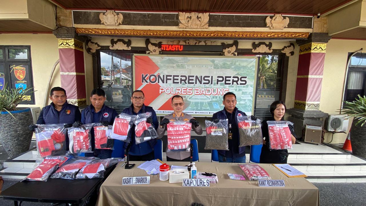 17 Kasus Narkotika Dibongkar, Satresnarkoba Polres Badung Amankan 22 Tersangka