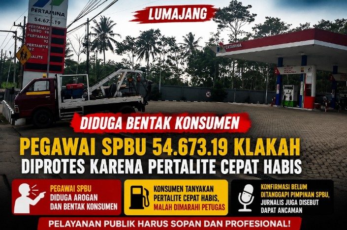 Pegawai SPBU 54.673.19 Klakah Diduga Bentak Konsumen Saat Pertanyakan Pertalite