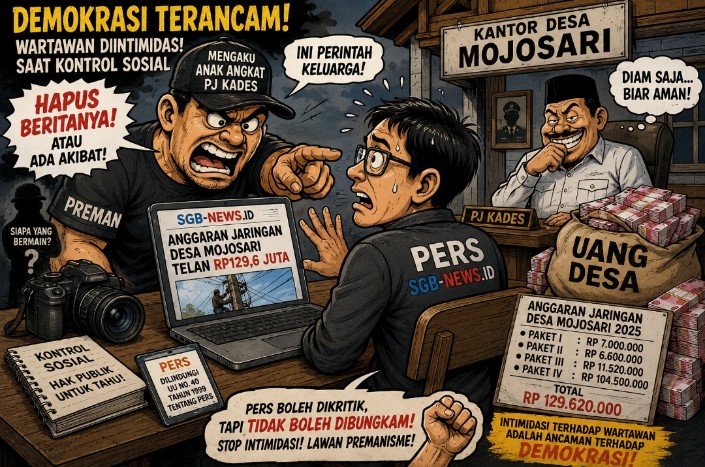 Usai Berita Anggaran Desa Mojosari Terbit, Wartawan Diduga Diintimidasi Pria yang Mengaku Anak Angkat Pj Kades