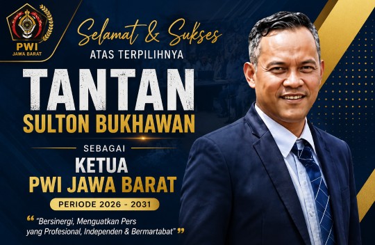 Raih 444 Suara, Tantan Sulton Bukhawan Pimpin PWI Jawa Barat
