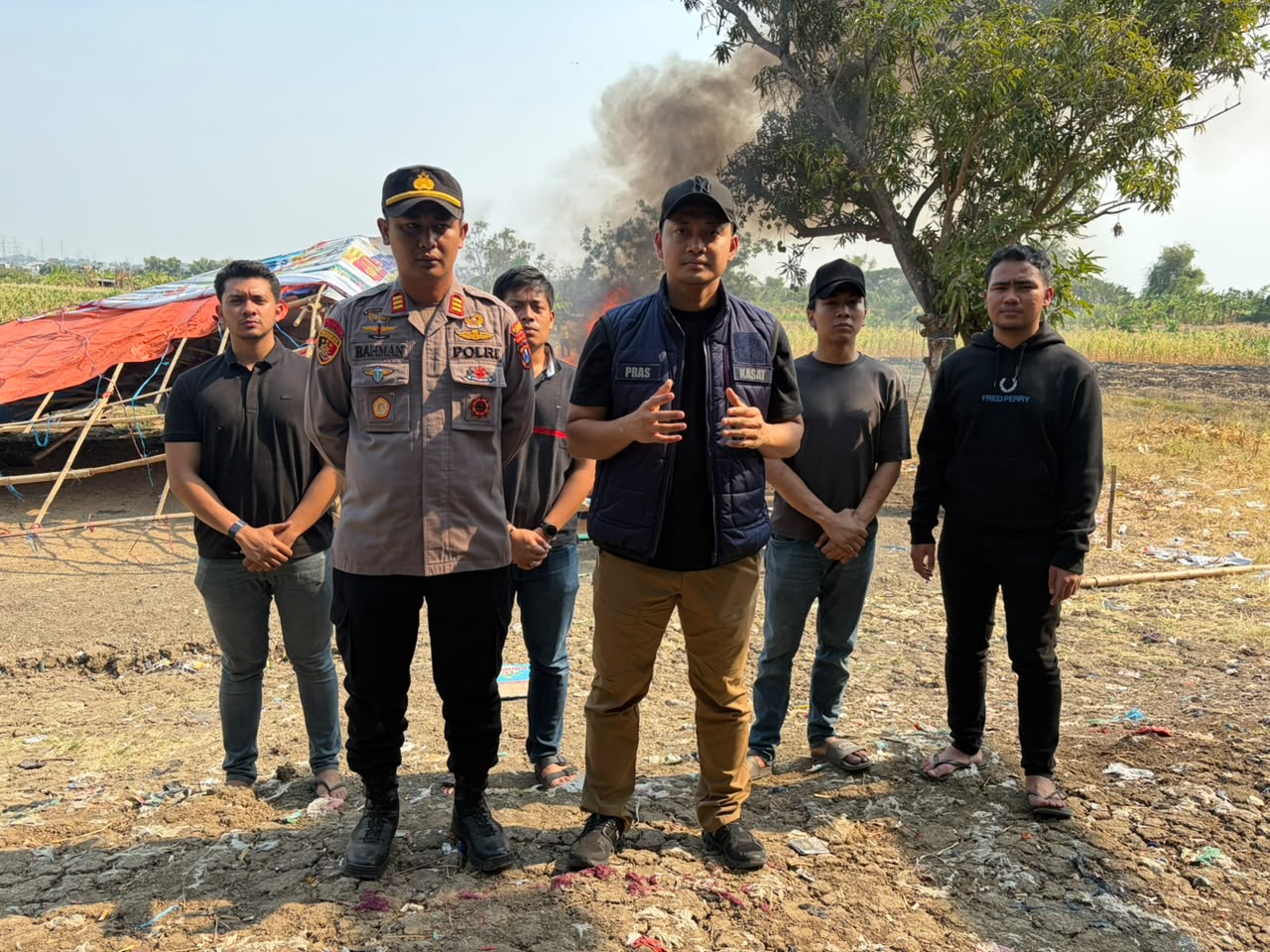 Polres Gresik Gerak Cepat Cek Aduan Dugaan Arena Sabung Ayam di Menganti, Fasilitas Langsung Dimusnahkan