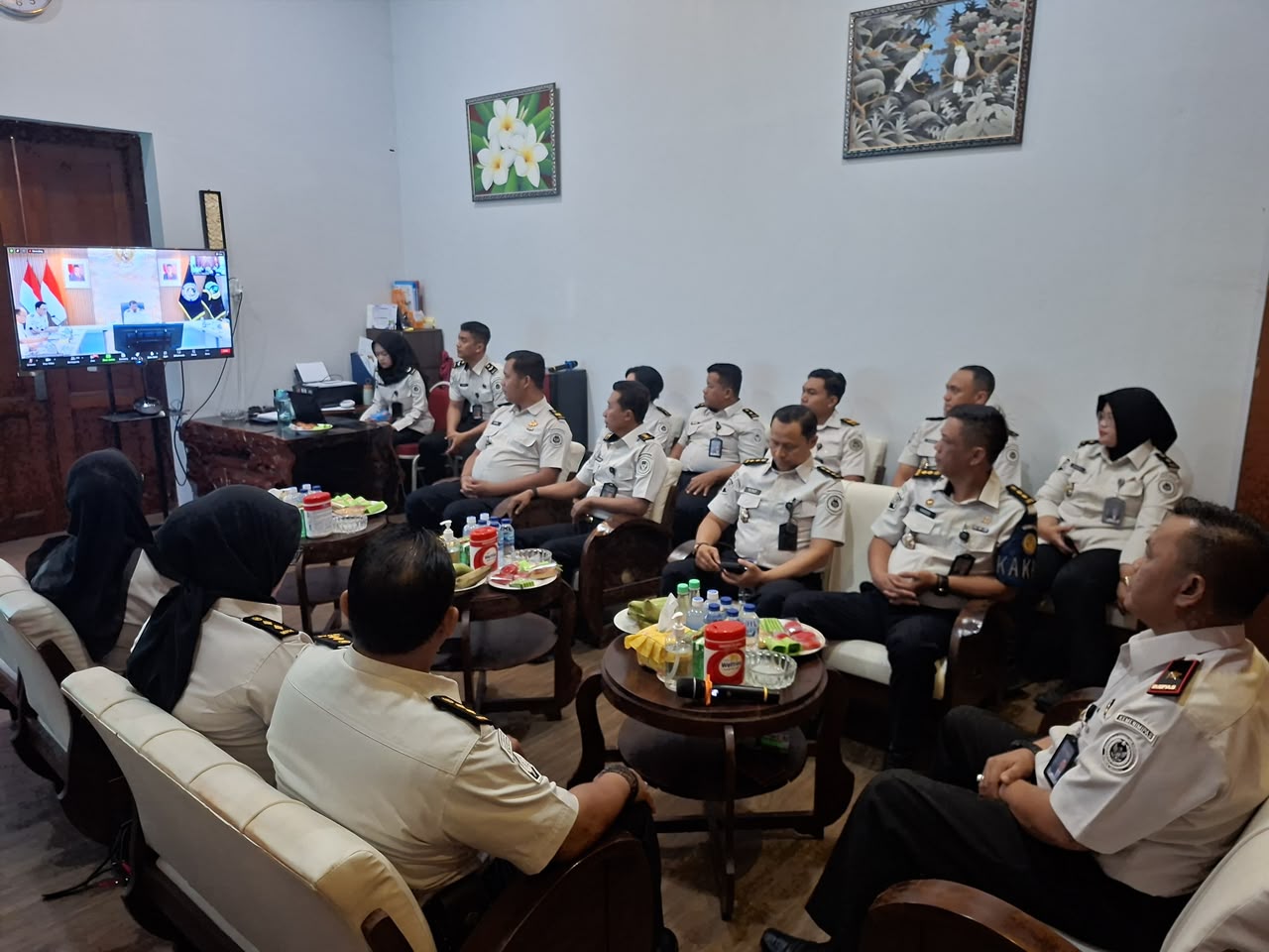 Jajaran Lapas I Madiun Pengarahan Dirjenpas Secara Virtual sebagai Pedoman Penguatan Pelaksanaan Tugas