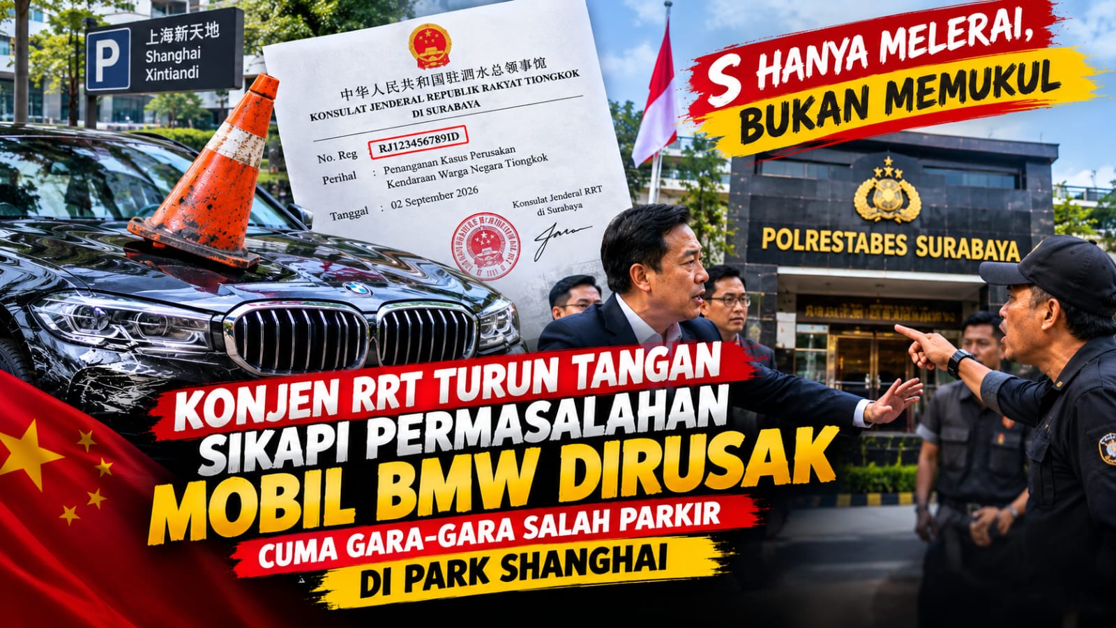 BMW Park Shanghai Memanas, Konjen RRT Ingatkan Polisi Soal Bukti dan Peran Masing-Masing