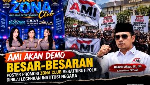 Poster Promosi Zona Club Beratribut Polri Disorot, AMI Siapkan Aksi Besar-besaran