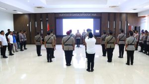 Kapolres Gresik Pimpin Sertijab PJU dan Kapolsek, 14 Personel Bergeser