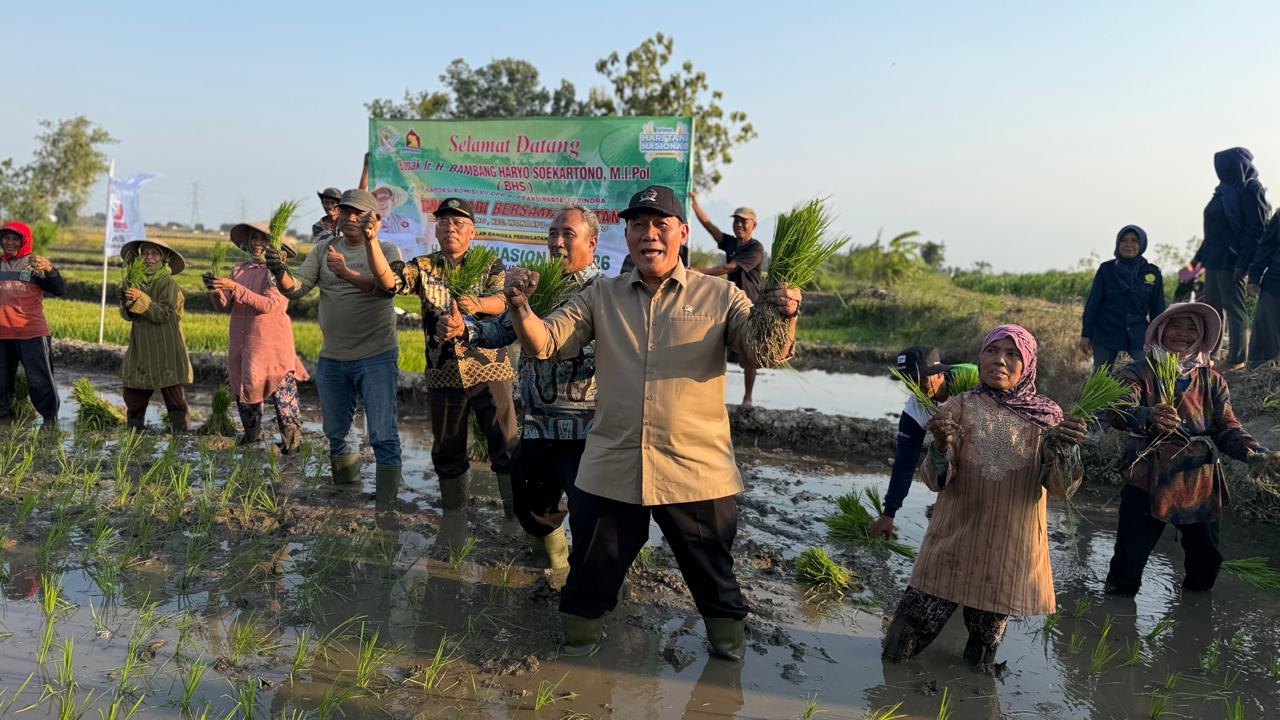 BHS Apresiasi Petani Wonokalang Bisa Tiga Kali Panen Padi Setahun