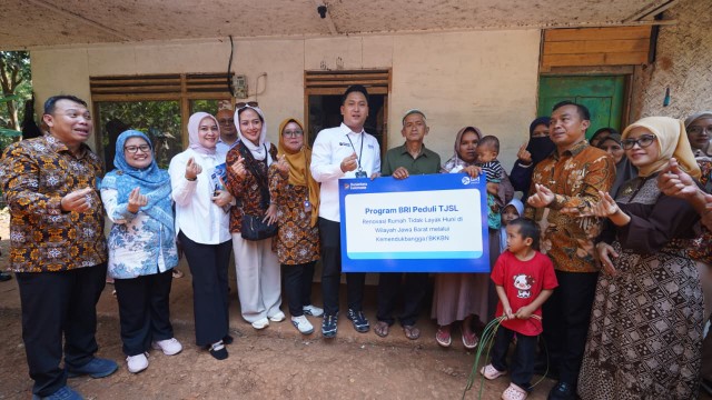 BRI Peduli Bantu Perbaiki Hunian Keluarga Berisiko Stunting di Ciamis
