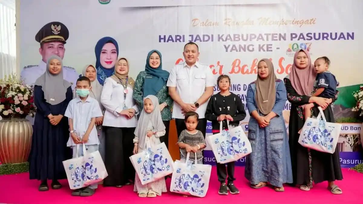 Rangkaian Peringatan Hari Jadi ke-1097 Kabupaten Pasuruan, RSUD Bangil Gelar Bakti Sosial Operasi Bibir Sumbing Gratis