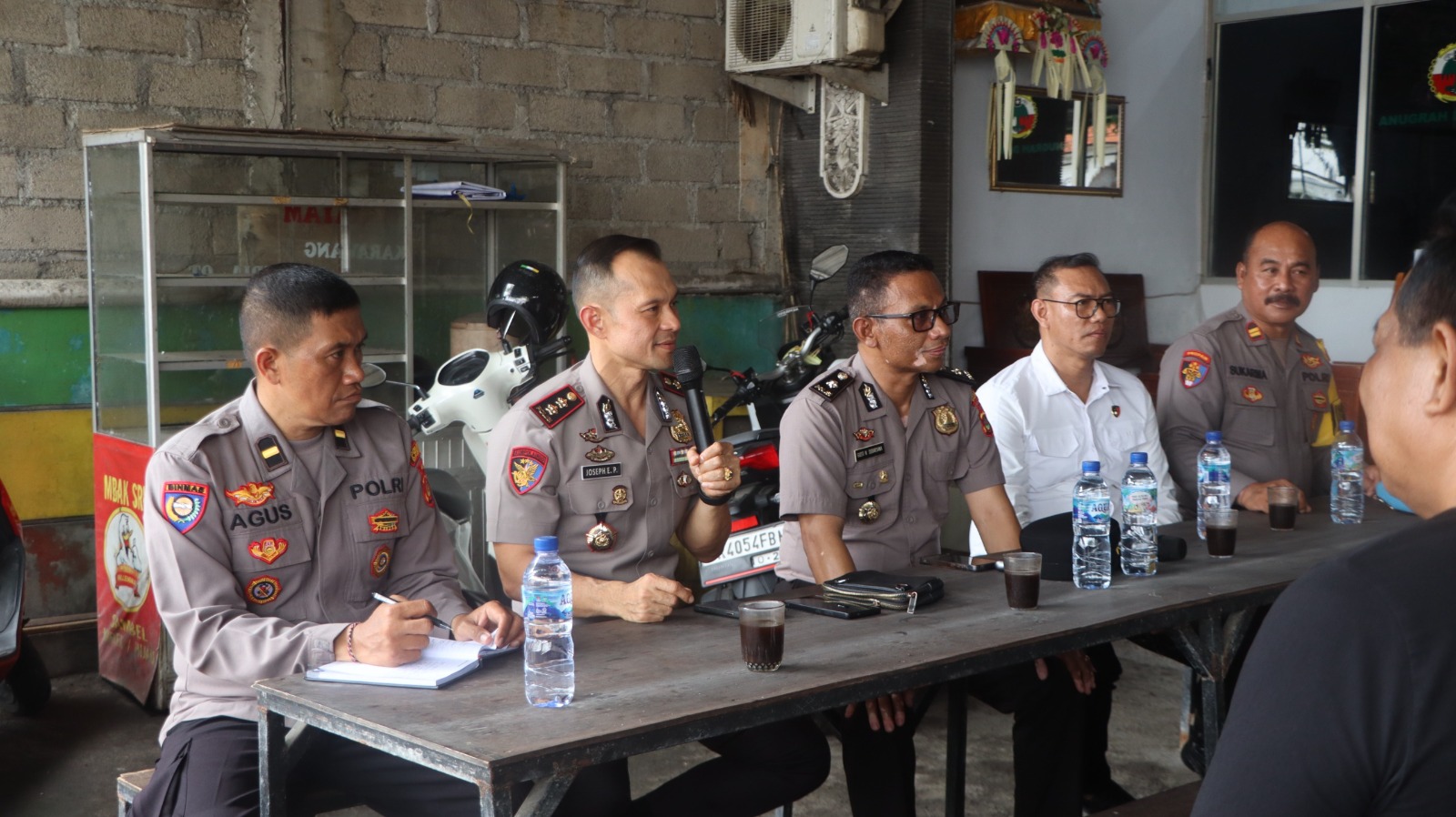 Perkuat Sinergi Kamtibmas, Kapolres Badung Ajak Pengemudi Ojek Jadi Mitra Polri